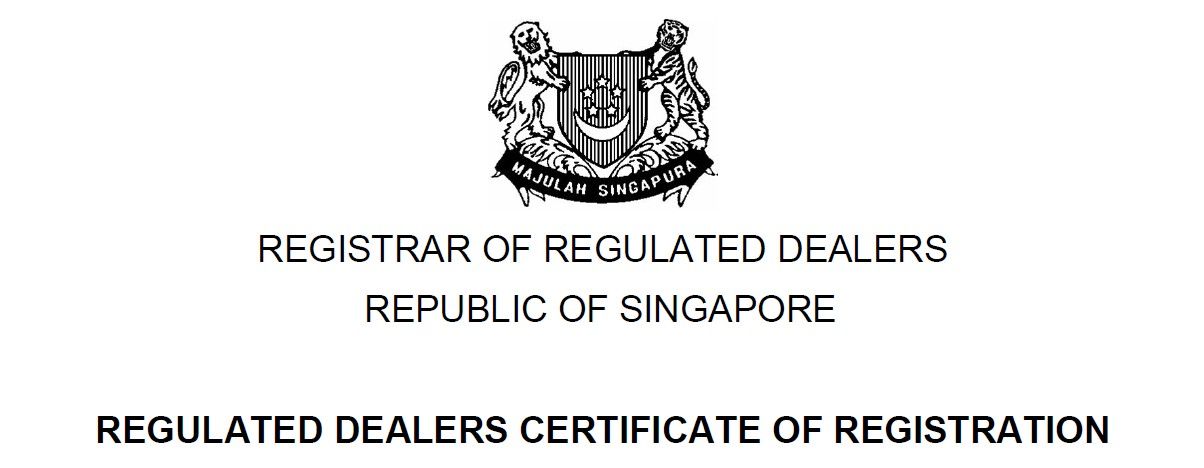 Ministry of Law Licensed - Precious Stones & Precious Metals Dealer 2020
