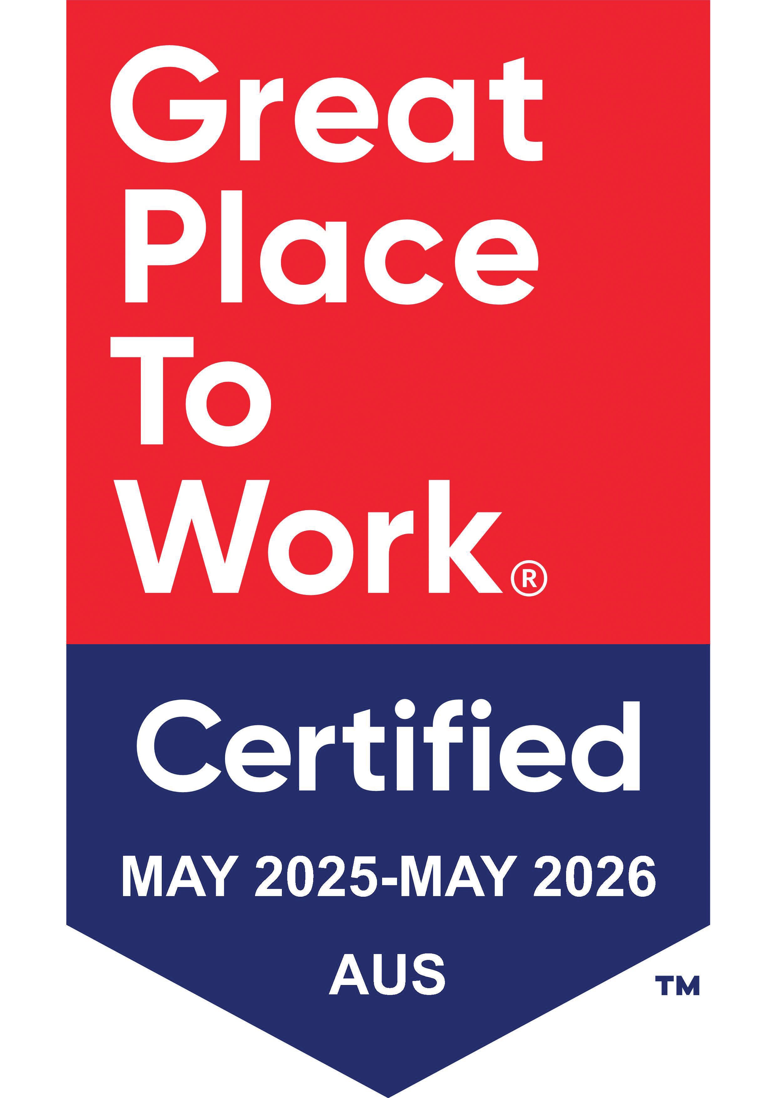 Great Place To Work Certified 2025