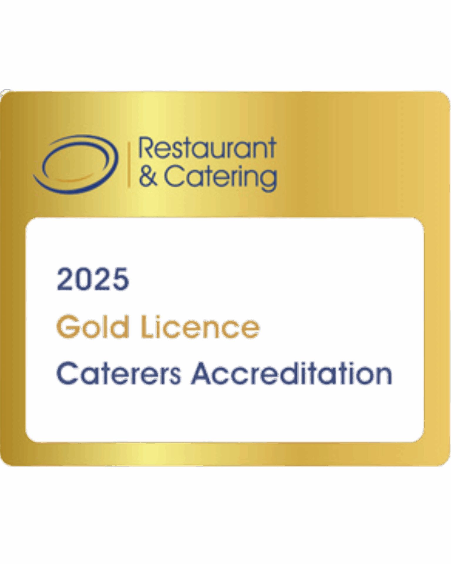 Gold Licence Caterers Accreditation 2025