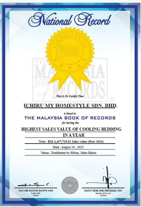 Malaysia Book of Records - Highest Sales Value of Cooling Bedding 2025