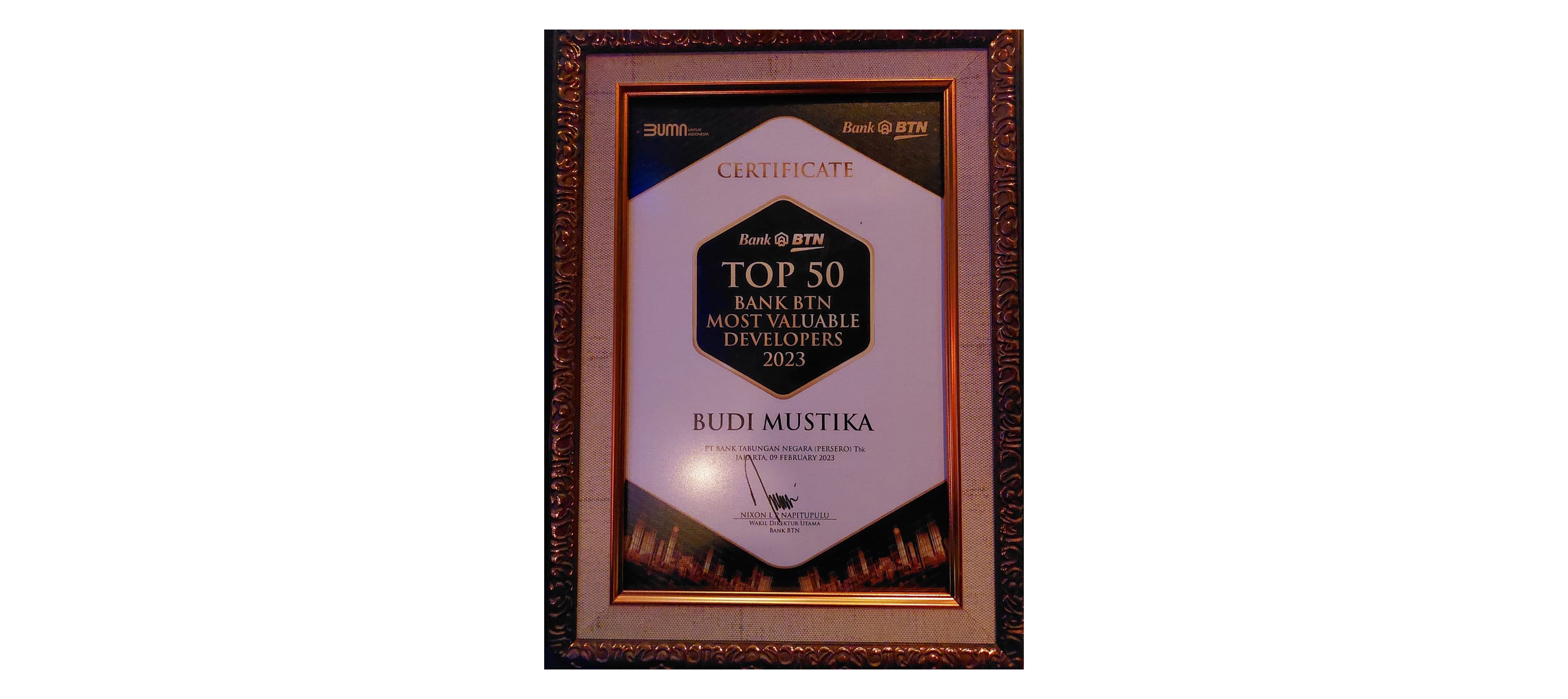Top 50 Bank BTN Most Valuable Developers - 2023