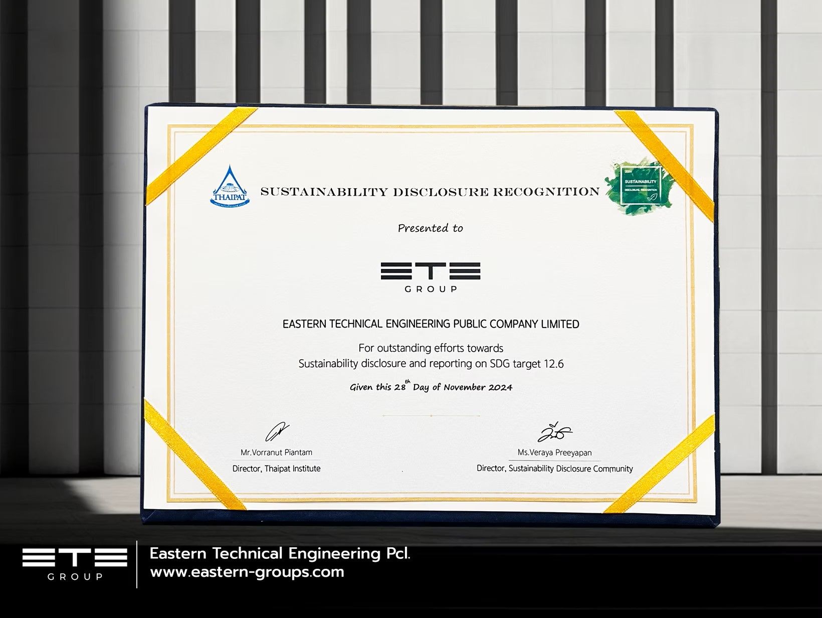 Sustainability Disclosure Award 2024