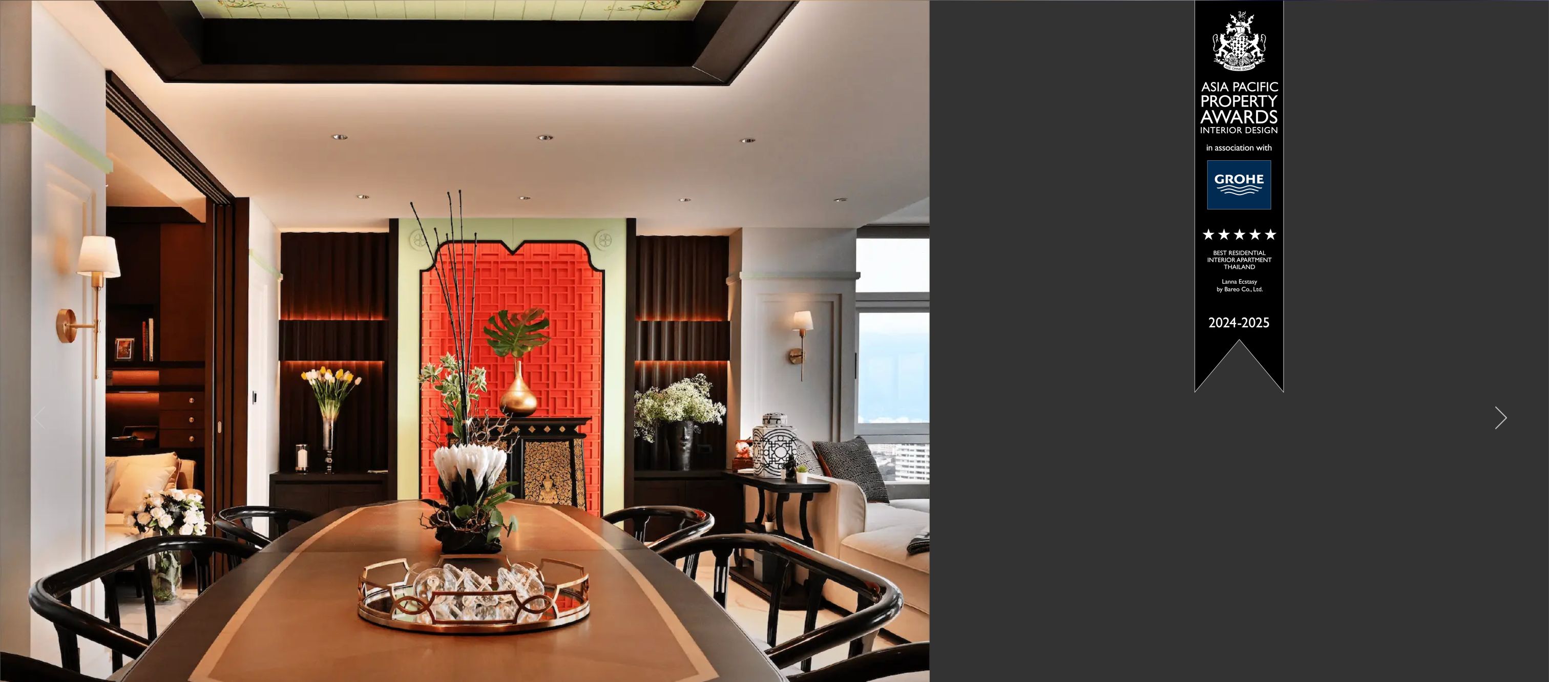 Asia Pacific Property Awards - Best International Residential Interior Apartment 2025