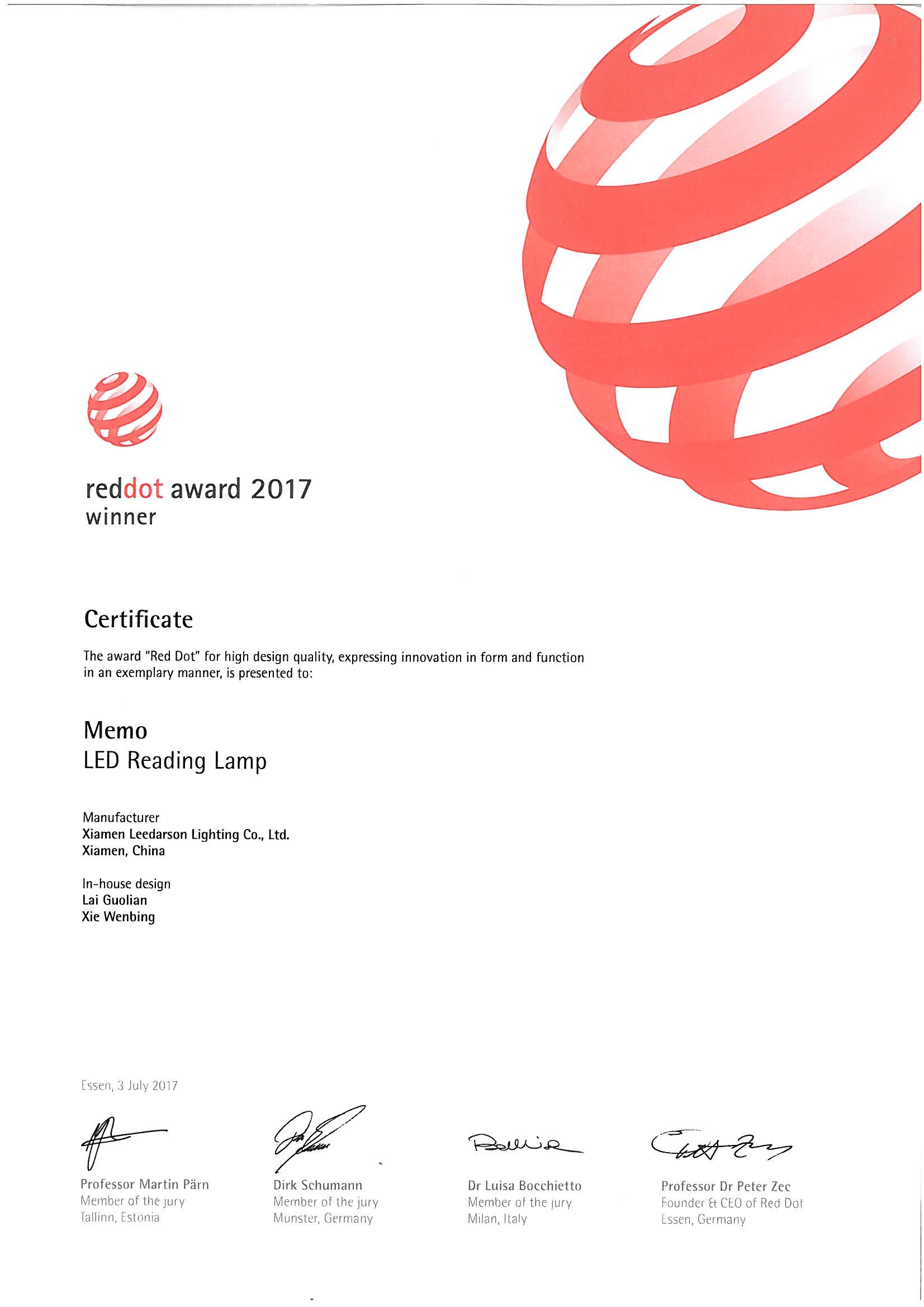 Reddot 2017